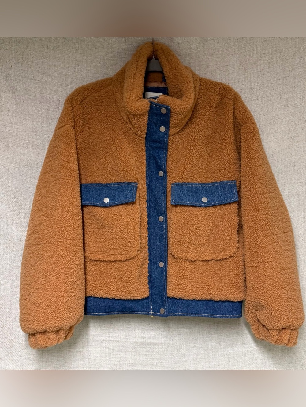 Vine & valley teddy fleece zip up jacket